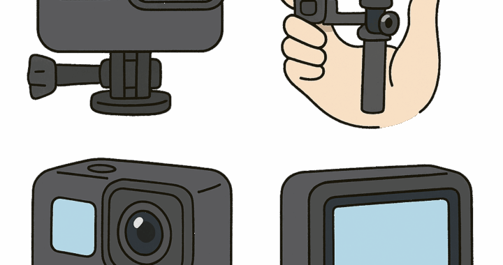 アクションカメラのイラスト