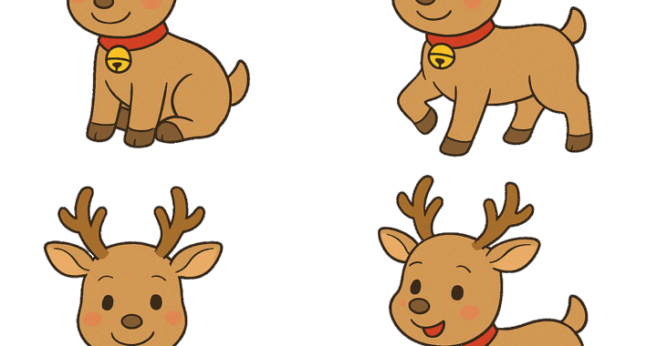 トナカイのイラスト