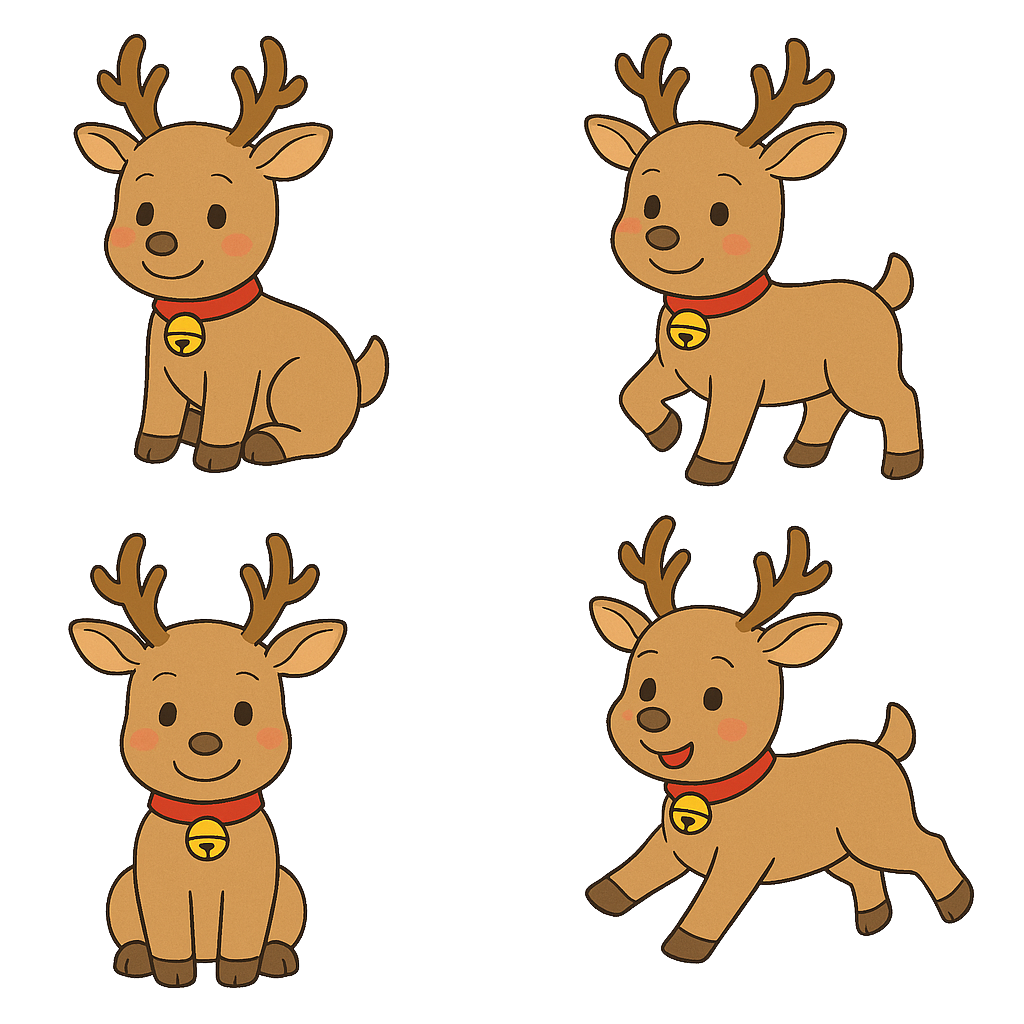 トナカイのイラスト