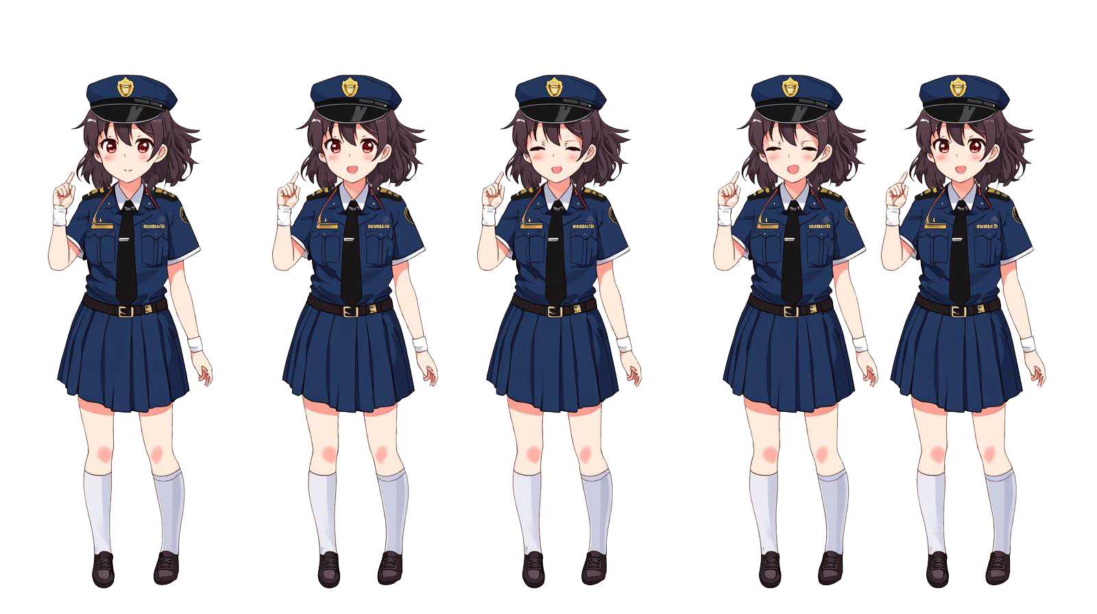 女性警察官のイラスト