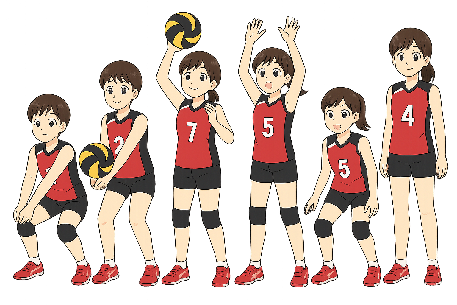 女子バレーボール選手