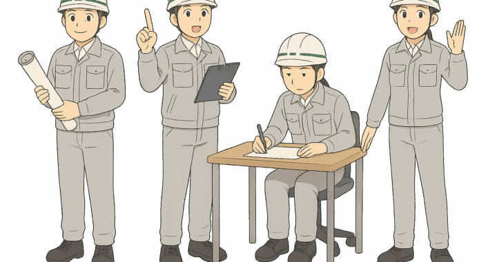 建設作業員・ゼネコン職員のイラスト
