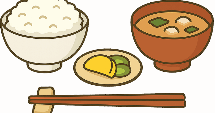ご飯とみそ汁のイラスト