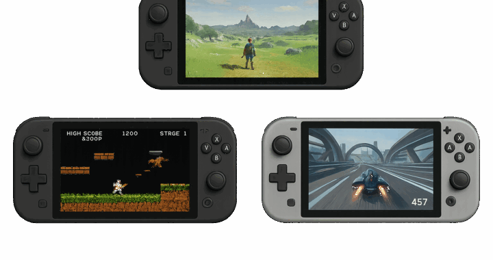 携帯ゲーム機のイラスト