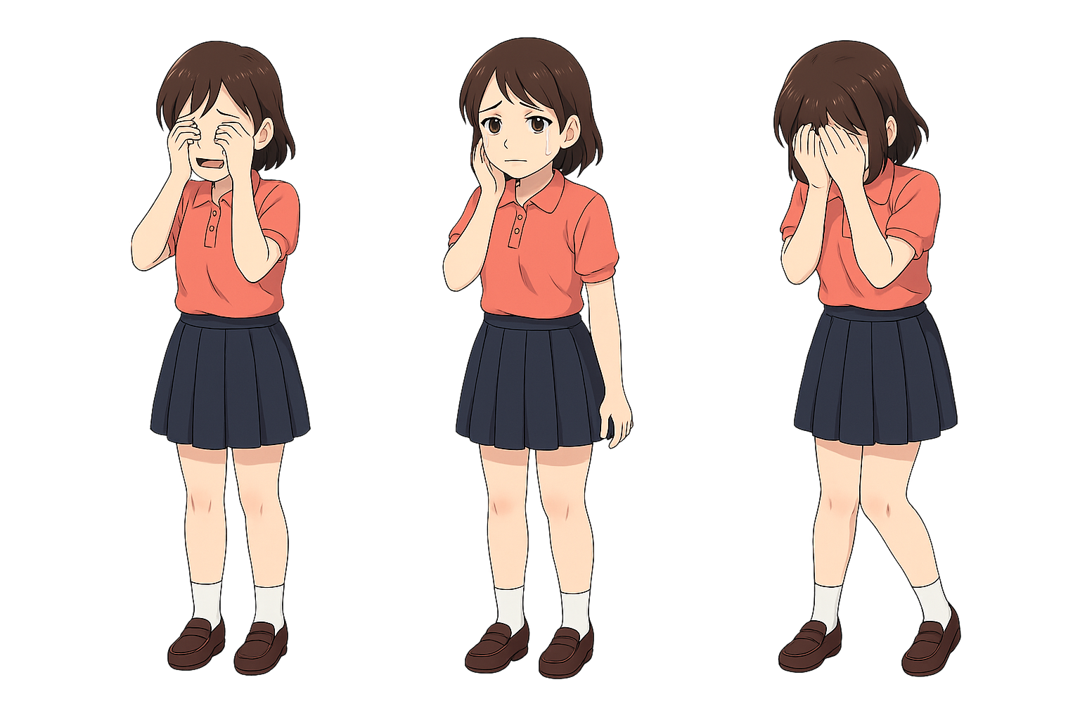 泣いている女性