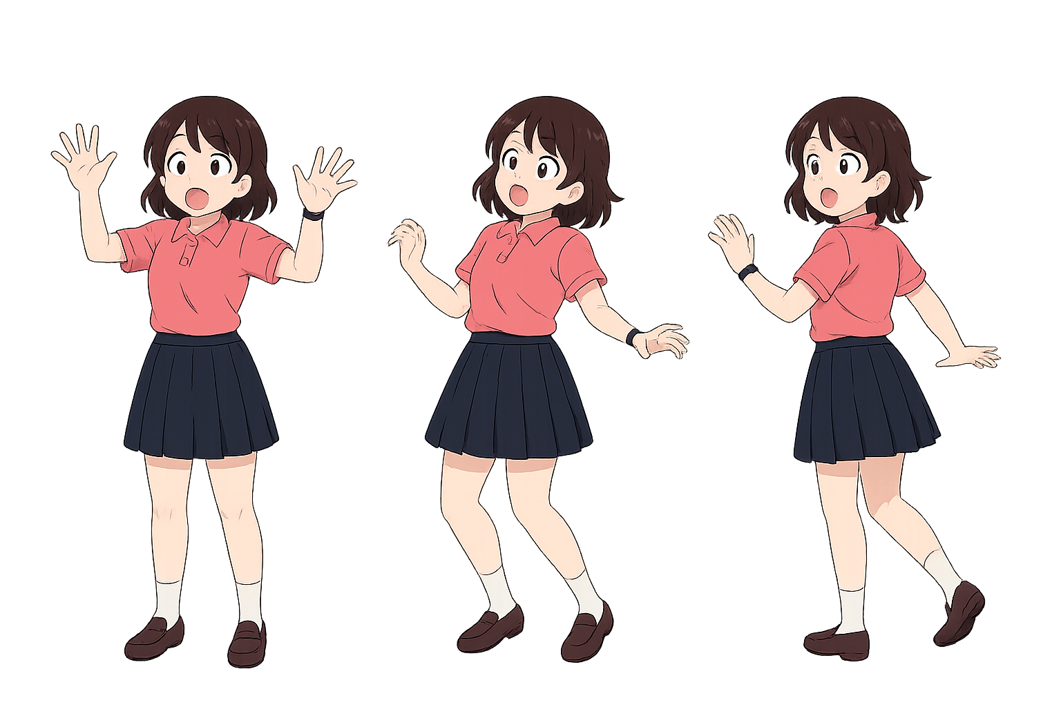 びっくりする女性