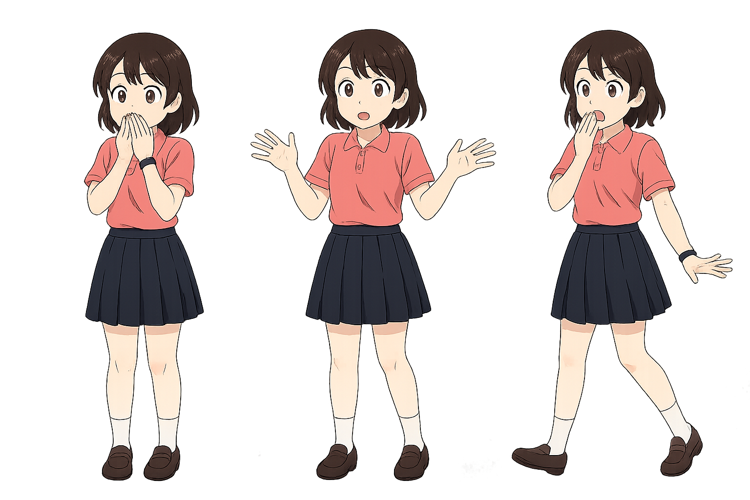 びっくりする女性