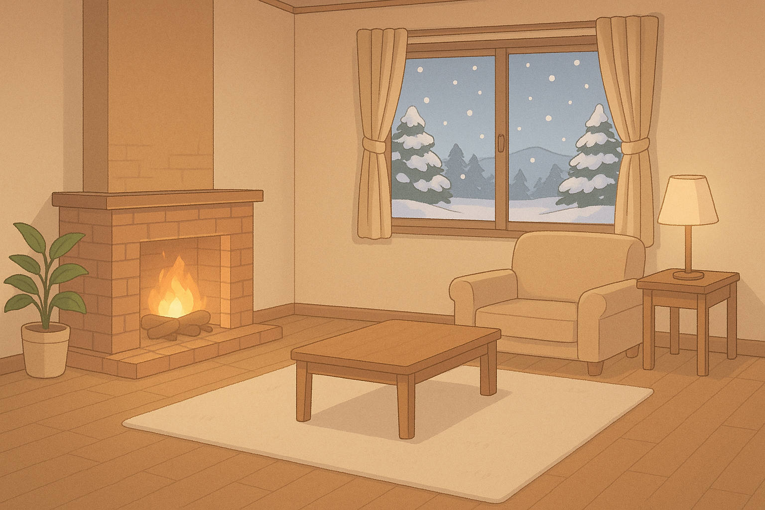 冬の室内風景